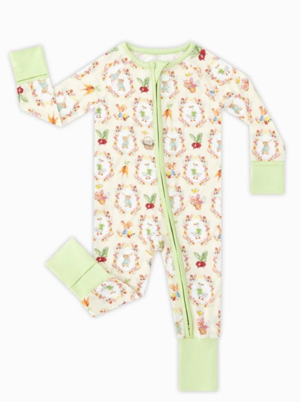 Peter Rabbit Baby Girls Boys Bamboo Fiber Romper Jumpsuit Pajamas Sleeper